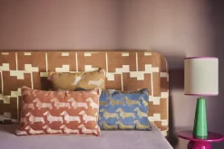 Kussen Theo-Bert Pot blauw 55 x 35 cm