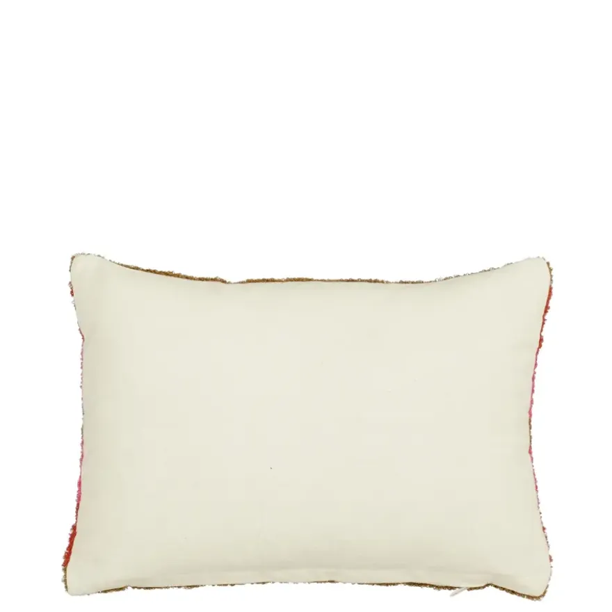 Kussen tufted roze - l35xb25xh10cm