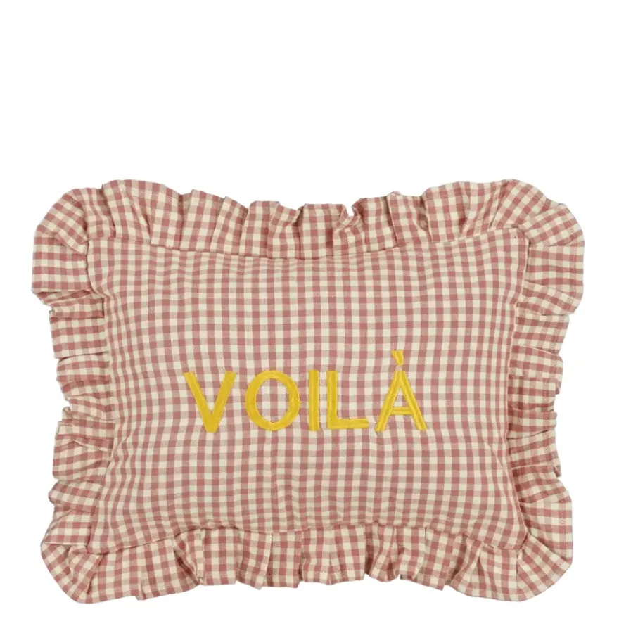 Kussen Voila roze - l35xb25xh10cm