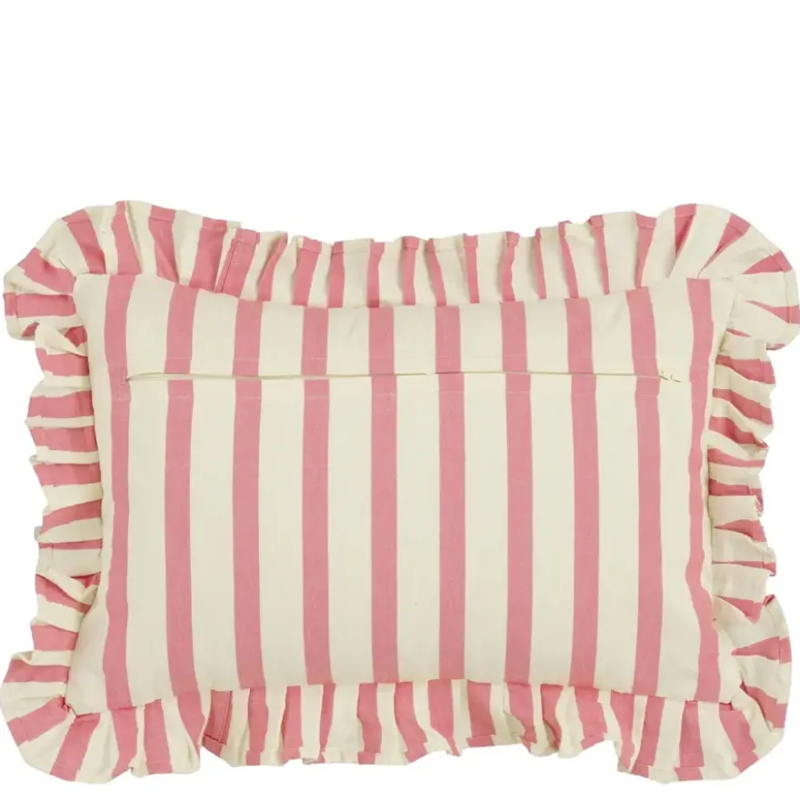 Kussen wave roze - l55xb35xh10cm