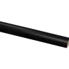 Kwartrond grenen gelakt zwart 16x16mm 270cm