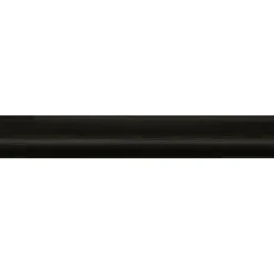 Kwartrond grenen gelakt zwart 16x16mm 270cm