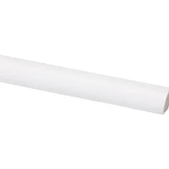 Kwartrond grenen wit gelakt 11x11mm 270cm