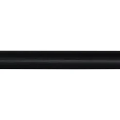 Kwartrond grenen zwart gelakt 13x13mm 270cm