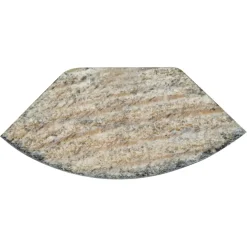 Kwartrond grenen zwart gelakt 13x13mm 270cm