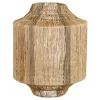 Lantaarn jute d.groen - h51xd40 cm