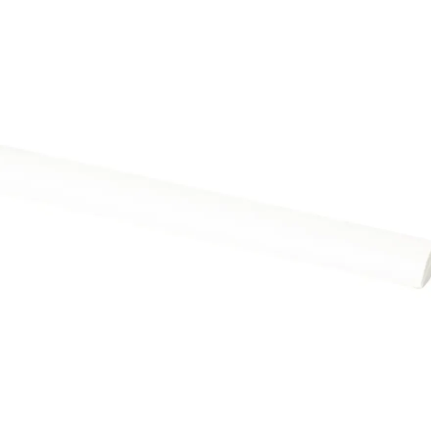 Lat kwartrond grenen wit gelakt 7x7mm 270cm