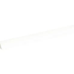 Lat kwartrond grenen wit gelakt 7x7mm 270cm