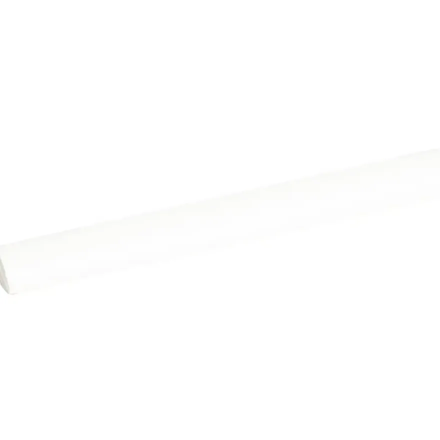 Lat kwartrond grenen wit gelakt 7x7mm 270cm
