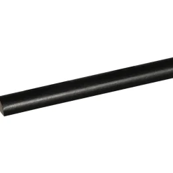 Lat kwartrond grenen zwart gelakt 7x7mm 270cm