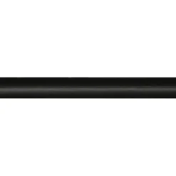 Lat kwartrond grenen zwart gelakt 7x7mm 270cm