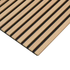 Lattenwand badkamer 260x52 cm licht eiken, dikte 15 mm