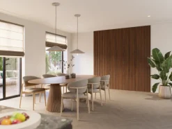 Lattenwand Decowall Acoustic Advanced walnoot 260x30cm, 2 stuks (1.56m2)