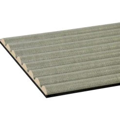 Lattenwand Decowall Acoustic Curve salie 260x30cm, 2 stuks (1.56m2)