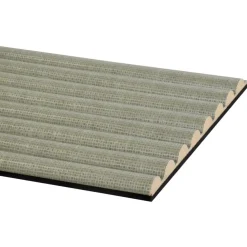 Lattenwand Decowall Acoustic Curve salie 260x30cm, 2 stuks (1.56m2)