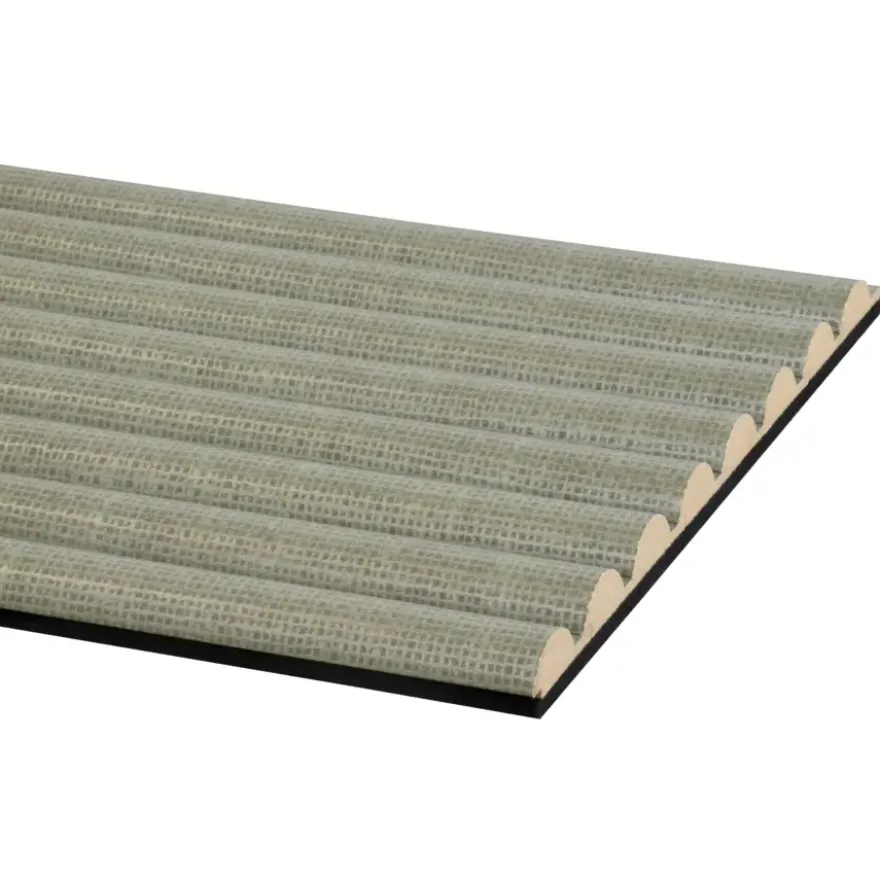 Lattenwand Decowall Acoustic Curve salie 260x30cm, 2 stuks (1.56m2)