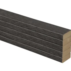 Lattenwand Decowall MDF grafiet eiken, lengte 260cm, 5 stuks