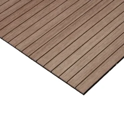 Lattenwand flexibel walnoot 260x52,5 cm, dikte 6,5 mm - 2 stuks per pak
