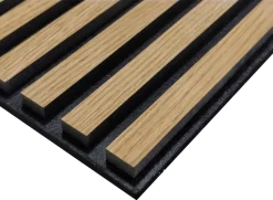 Lattenwand licht eiken 260 x 52,6 cm dikte 22 mm