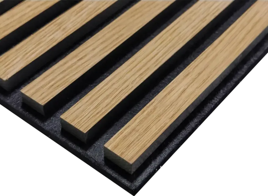 Lattenwand licht eiken 260 x 52,6 cm dikte 22 mm