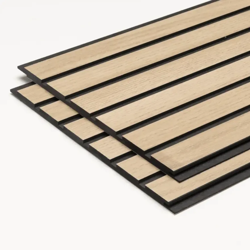 Lattenwand MDF Darwin licht eiken 260x29,6cm, dikte 12mm 1.53m² (2stuks)
