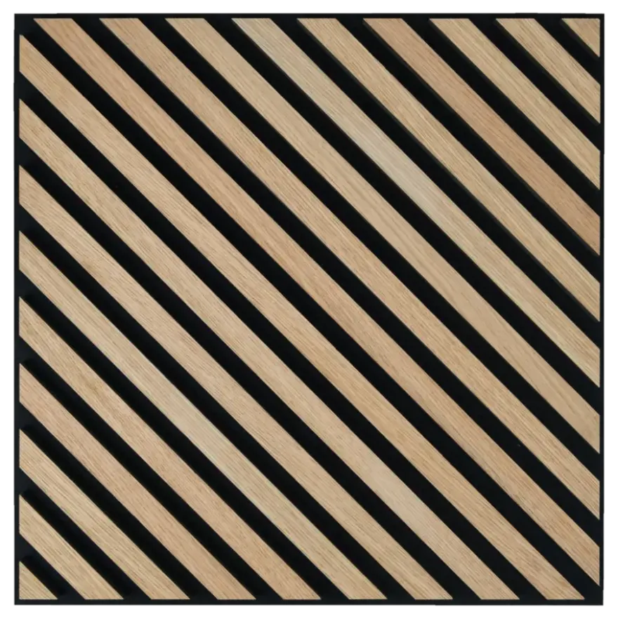 Lattenwand tegel Hongaarse punt licht eiken 55,3x55,3 cm, dikte 22 mm - 2 stuks per pak