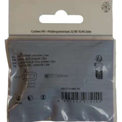 Ledent D-sluiting verzinkt 6 mm (2 stuks)