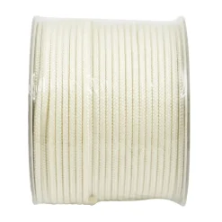 Ledent gevlochten touw wit nylon 3 mm 50 m