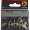 Ledent kabelklem tot Ø3 mm verzinkt (4 stuks)