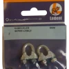 Ledent kabelklem tot Ø 6 mm verzinkt (2 stuks)