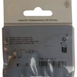 Ledent kabelklem tot Ø 6 mm verzinkt (2 stuks)