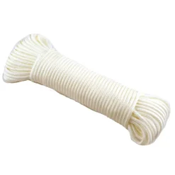 Ledent koord nylon wit Ø4 mm / 20 m