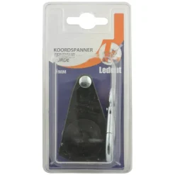 Ledent koordspanner met karabijnhaak zwart 6 mm