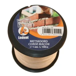 Ledent metselkoord wit Ø1 mm / 100 m