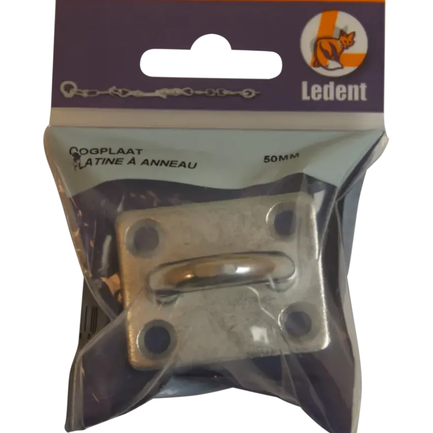 Ledent oog op plaat 50 mm