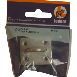 Ledent oog op plaat 40 mm