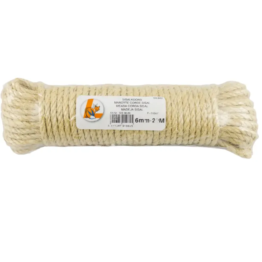 Ledent sisalkoord 6 mm 20 m