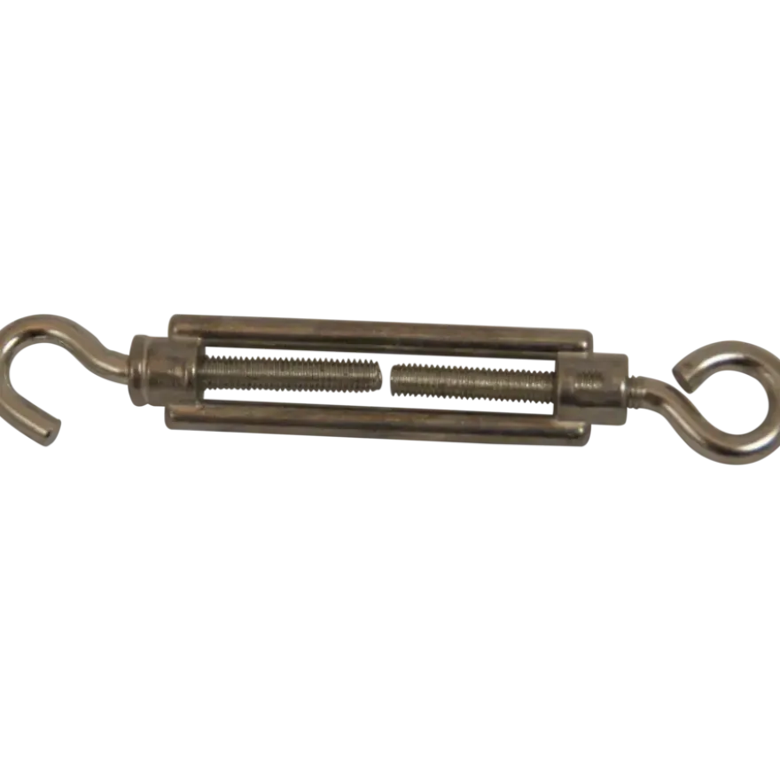 Ledent spanwartel haak/oog verzinkt 5 mm (2 stuks)
