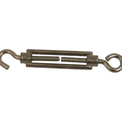 Ledent spanwartel haak/oog verzinkt 6 mm (2 stuks)