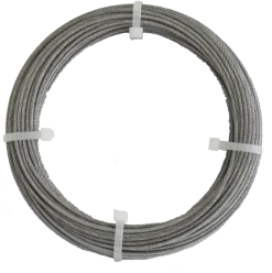 Ledent staaldraad grijs Ø2 mm / 10 m
