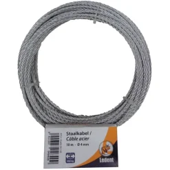 Ledent staaldraad grijs Ø4 mm / 10 m