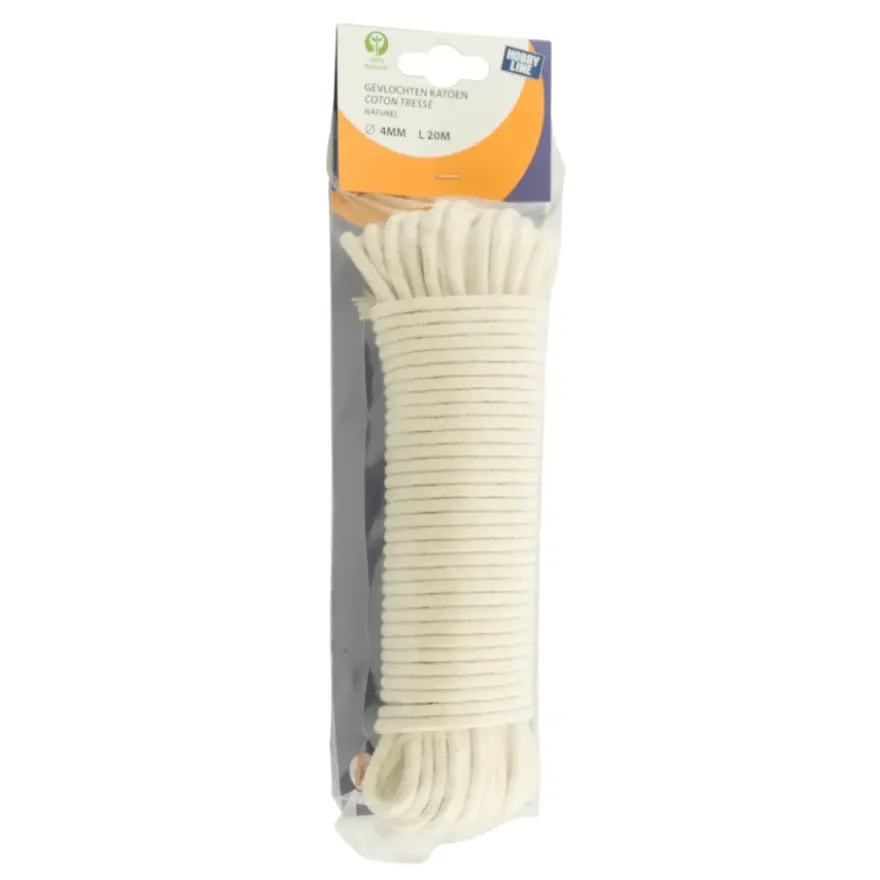 Ledent touw katoen 4 mm 20 m