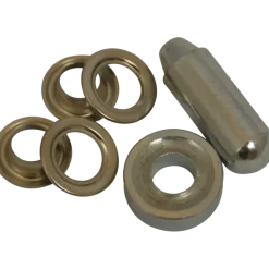 Ledent zeilringset messing 11 mm 15 stuks