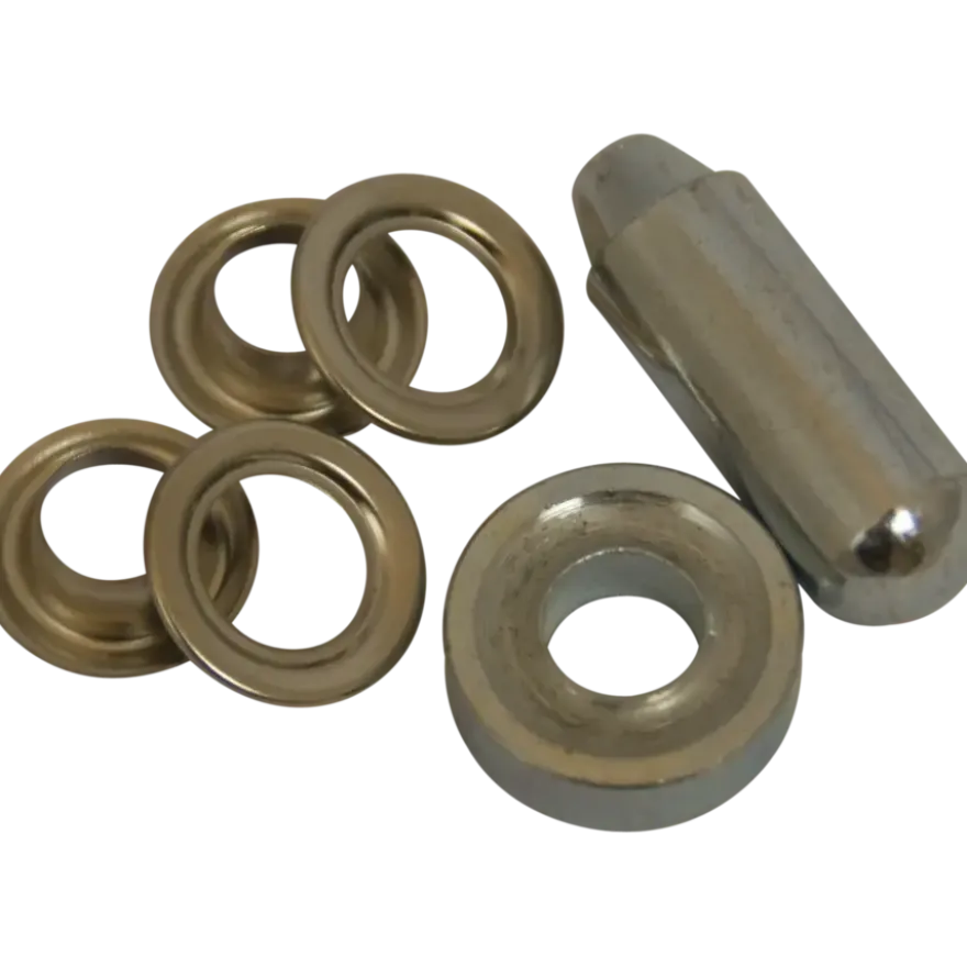 Ledent zeilringset messing 11 mm 15 stuks
