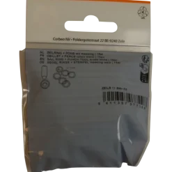Ledent zeilringset messing 11 mm 15 stuks
