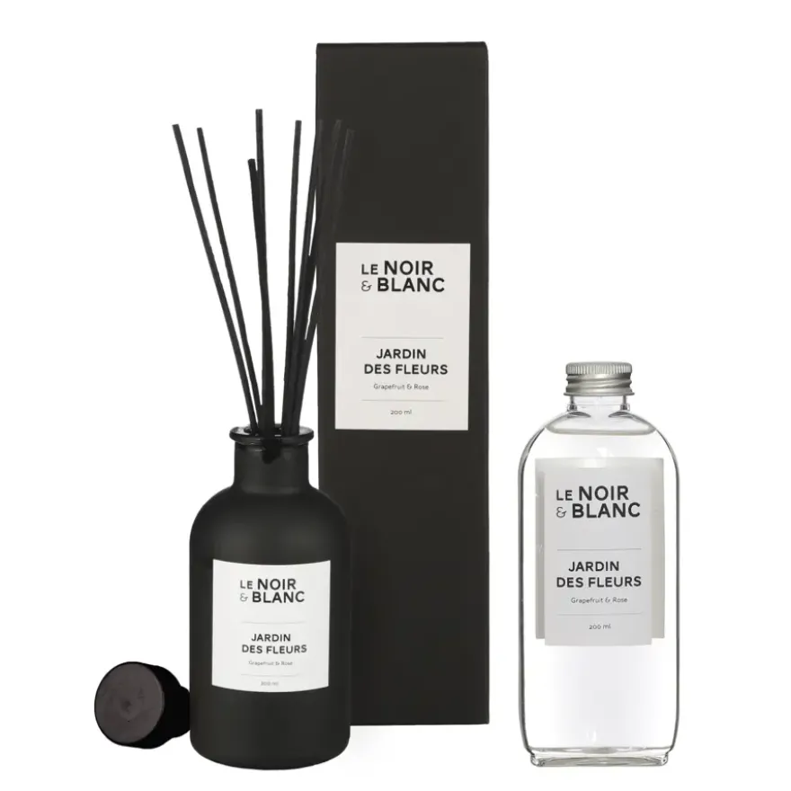 Le Noir & Blanc geurstokjes Jardin des Fleurs