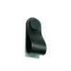 Leren knop Damian zwart 28mm