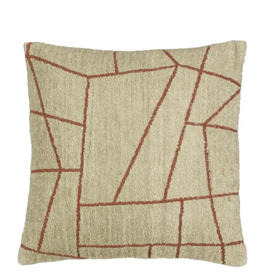 Lines kussen taupe - l45xb45xh10cm