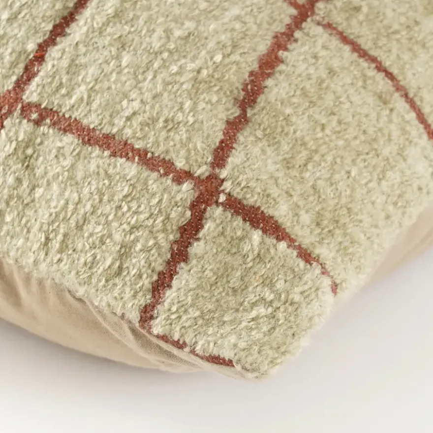Lines kussen taupe - l45xb45xh10cm