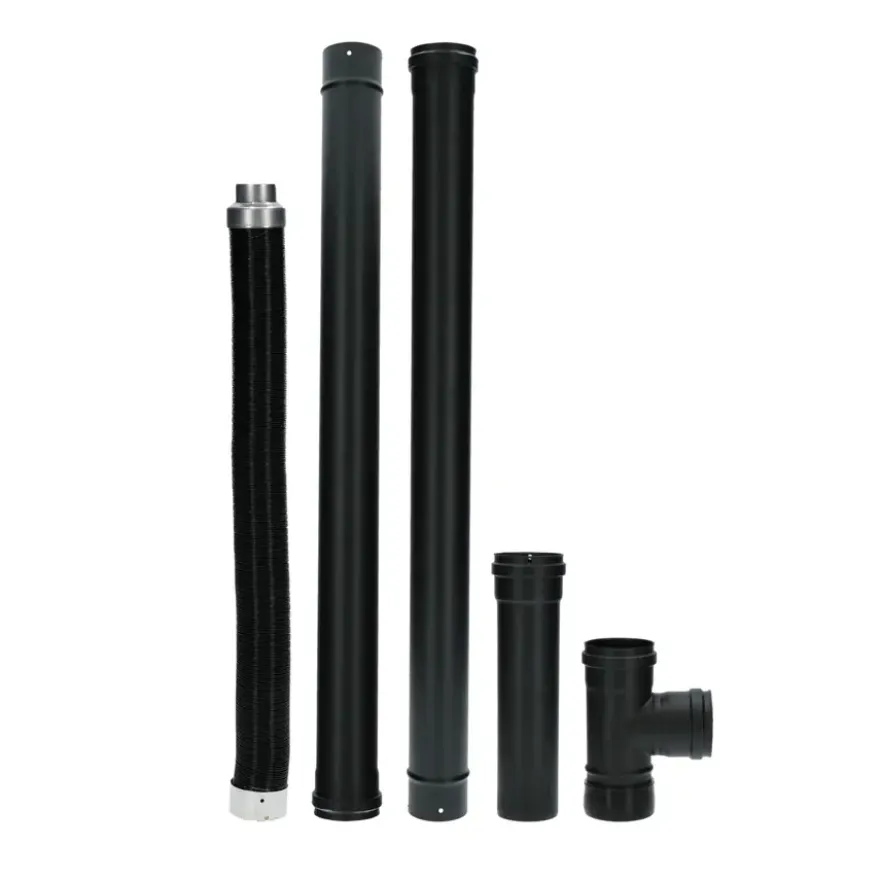 Livn Pelletkachel Aansluitset Compleet Ø80 mm